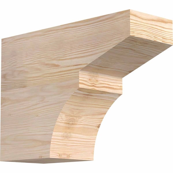 Ekena Millwork Monterey Smooth Rafter Tail, Douglas Fir, 5 1/2"W x 12"H x 16"L RFT06X12X16MON00SDF - main